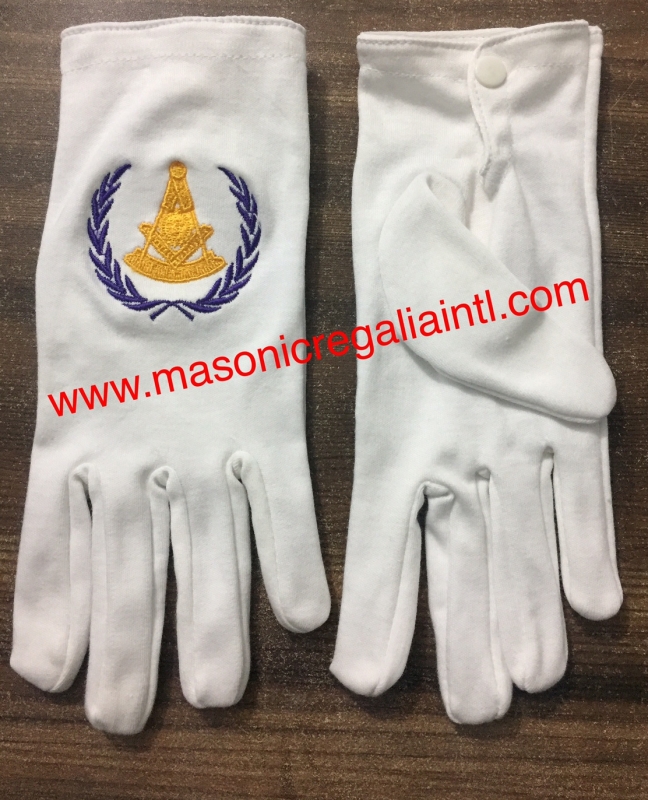 Masonic Cotton Gloves