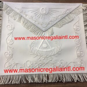 ALL WHITE Past Master Aprons