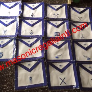 Blue Lodge Officer Aprons