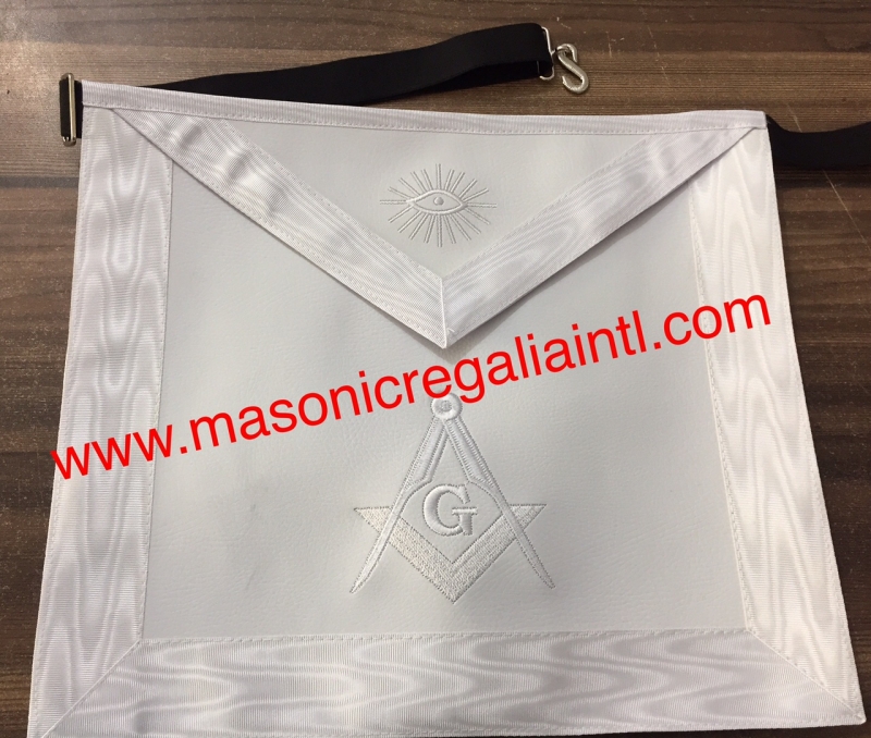 All White Master Mason Aprons