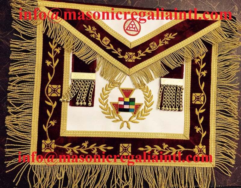 Royal Arch Past High Priest Apron With Wreath