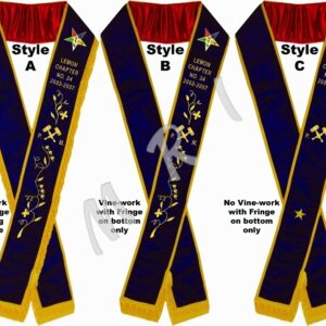 Past Matron Purple Velvet Sashes