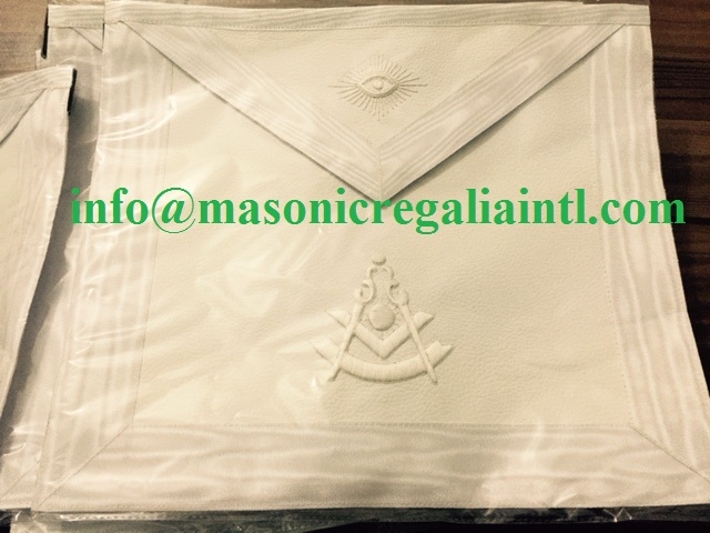 All White Past Master Aprons