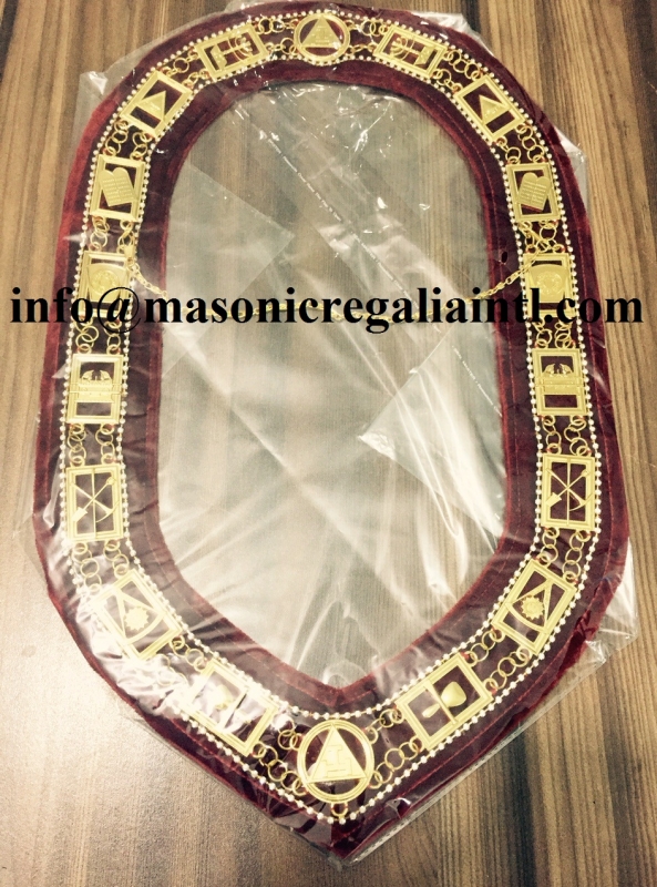 Royal Arch Chain Collar With Stones