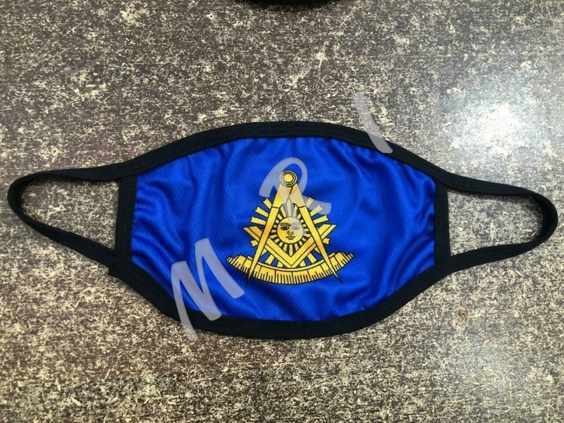 MASONIC PAST BLUE MASTER FACE MASK