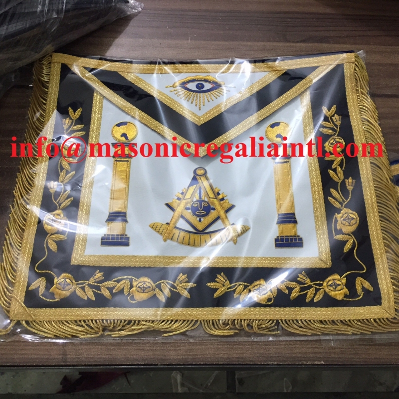 Blue And Gold Past Master Aprons