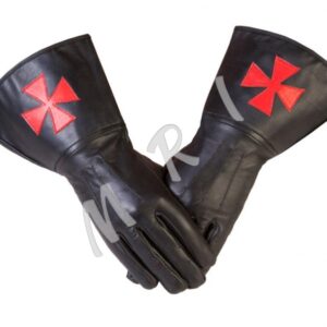 Knight Templar Leather Gloves