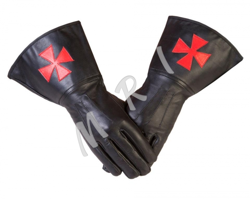 Knight Templar Leather Gloves