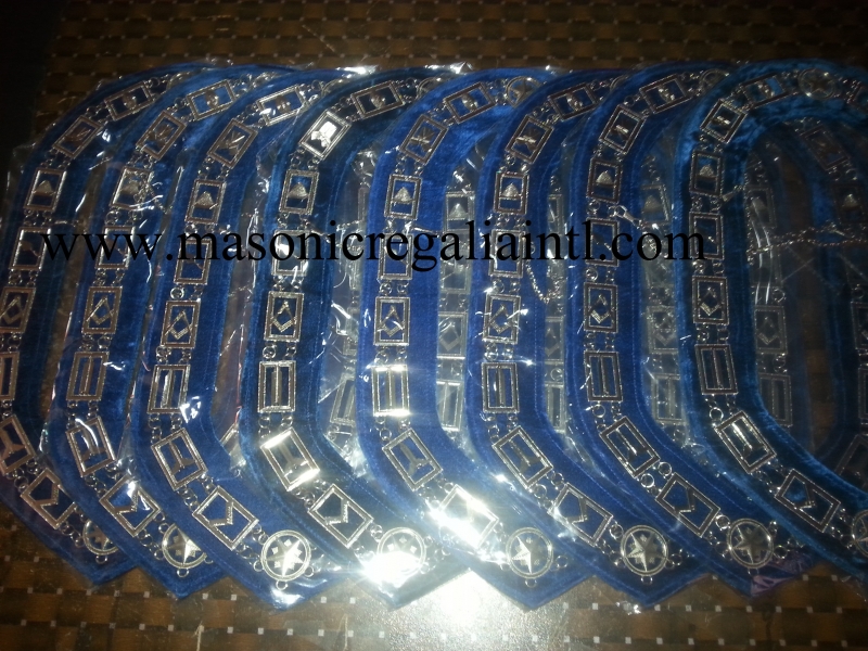 Blue Lodge Chain Collar Silver