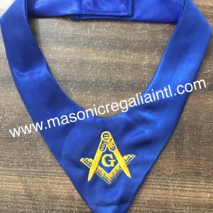 Blue Square & compass Tie