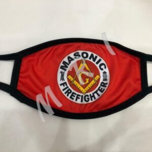 MASONIC FIREFIGHTER RED FACEMASK