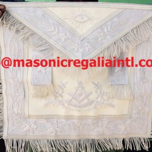 All White Past Master Aprons