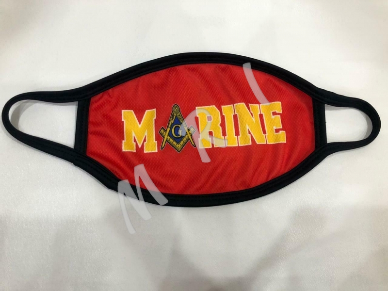 MASONIC REGALIA MARINE FACE MASK